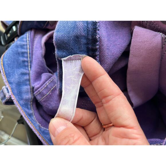 Vintage 1990's custom dyed purple Wrangler jeans size M - Picture 5 of 5